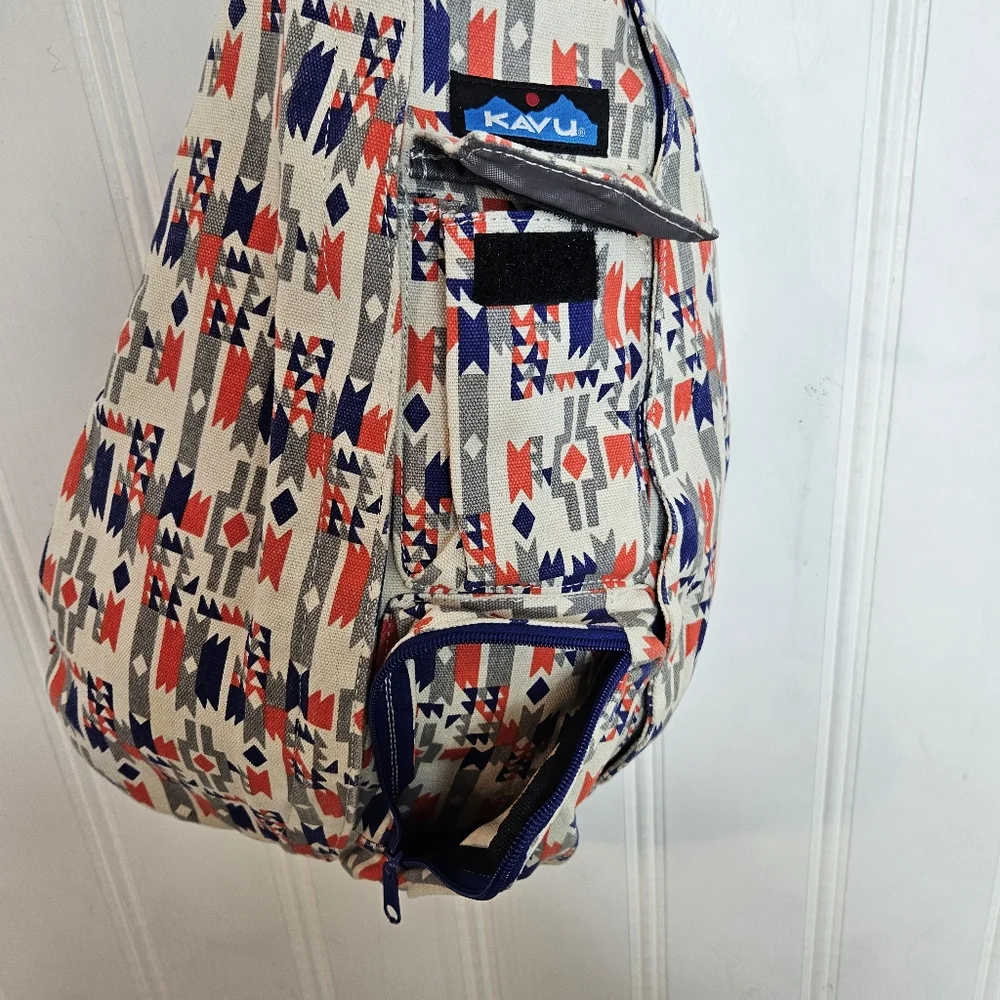 KAVU Rope Sling Bag Cotton Canvas Crossbody Hiking Outdoor Utility Pack